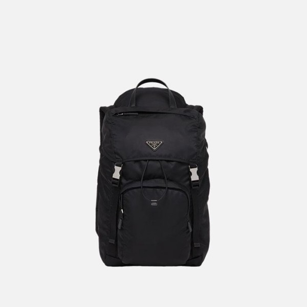 ✨프라다 남성 리나일론 사피아노 후드 백팩 【매장-400만원대】 - Prada Mens Black Back Pack - pr747x