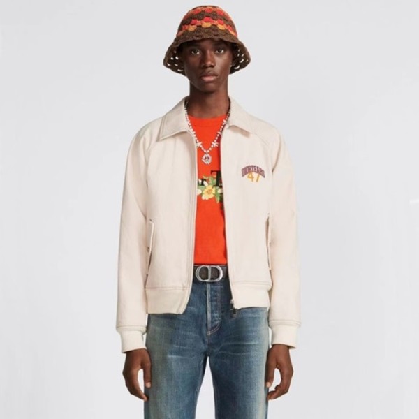 ✨디올 남성 아이보리 집업 자켓 - Dior Mens Ivory Zip-up Jackets - di707x