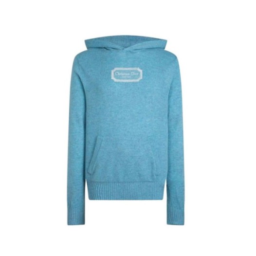 ❤디올 남성 블루 후드티 - Dior Mens Blue Hoodie - di713x