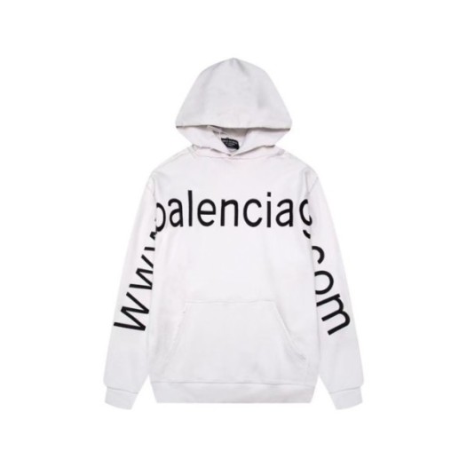 ❤발렌시아가 남성 화이트 후드티 - Balenciaga Mens White Hoodie - ba701x