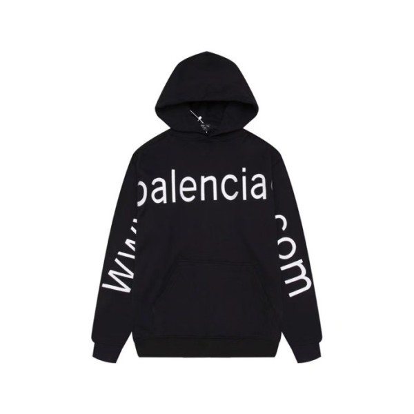 ✨발렌시아가 남성 블랙 후드티 - Balenciaga Mens Black Hoodie - ba702x