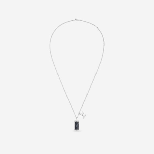✨루이비통 남성 다미에 블랙 목걸이 M62490 【매장-100만원대】 - Louis vuitton Mens Necklace - acc208x