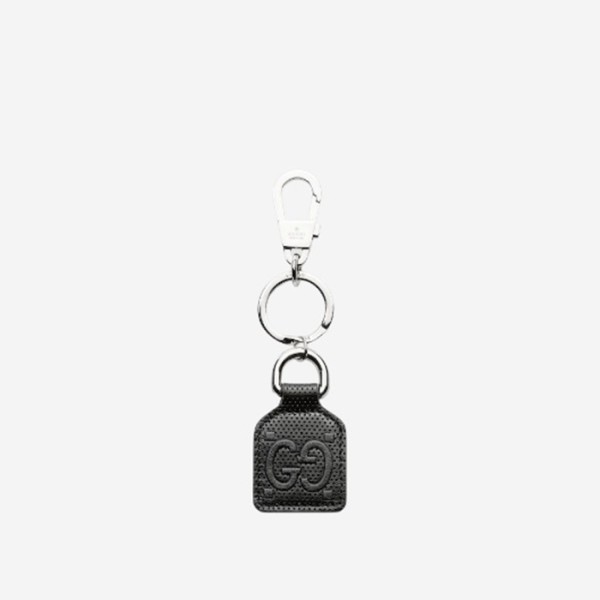 ✨구찌 남성 GG 엠보스 키링 625607 【매장-70만원대】 - Gucci Mens Black Key Ring - acc229x