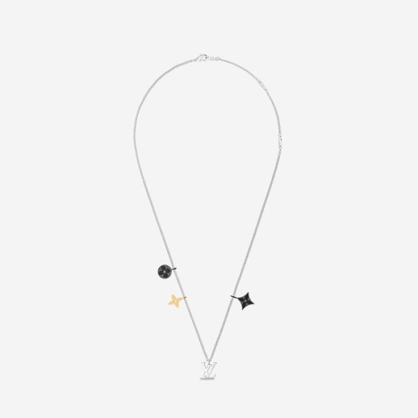 ✨루이비통 남성 인스팅트 펜던트 목걸이 M00521 【매장-80만원대】 - Louis vuitton Mens White Gold Necklace - acc248x