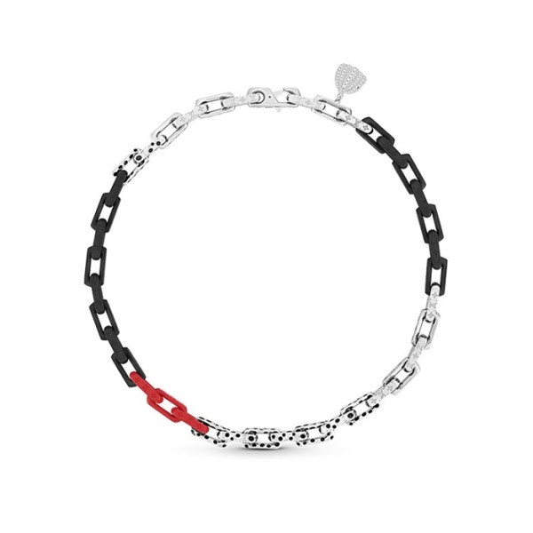 ✨루이비통 남성 모노그램 체인 목걸이 M01087 【매장-170만원대】 - Louis vuitton Mens White Gold Necklace - acc261x