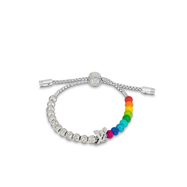 ✨루이비통 남성 브라스레 모노그램 미니 비즈 팔찌【매장-130만원대】 - Louis vuitton Mens White Gold Bangle - acc270x