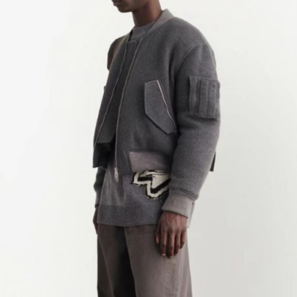 ✨오프화이트 남성 다운 그레이 자켓 - Off-white Mens Gray Jackets - of73x