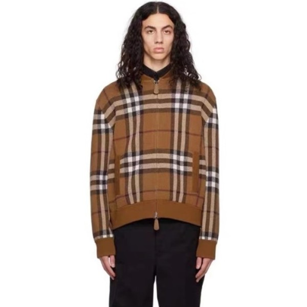 ✨버버리 남성 브라운 집업 자켓 - Burberry Mens Brown Jackets - bu322x