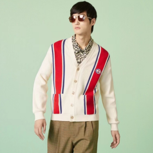 ❤구찌 남성 아이보리 브이넥 가디건 - Gucci Mens Ivory Cardigan - gu1019x