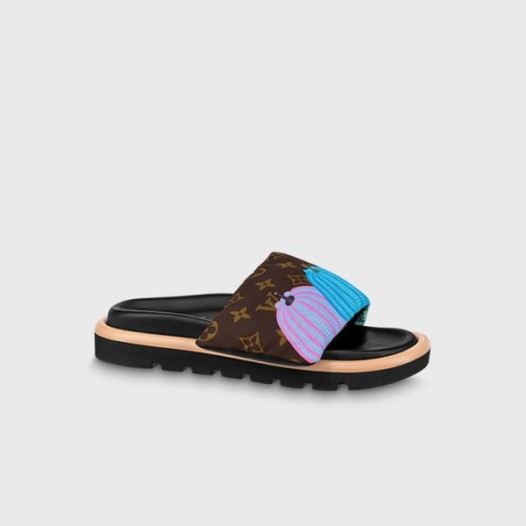 ❤루이비통 남/녀 YK 풀 필로우 플랫 컴포트 뮬 1ABD91 【매장-200만원대】 - Louis vuitton Unisex Brown Slippers - lv1904x