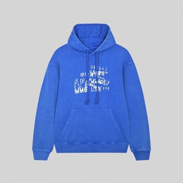 ✨메종마르지엘라 남성 블루 후드티 - Maison margiela Mens Blue Hoodie - mai221x