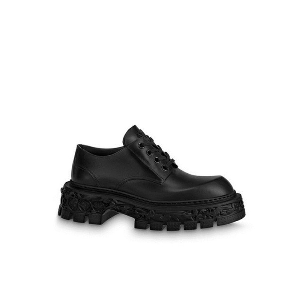 ✨루이비통 남성 카프스킨 바로크 더비 로퍼1AAHAO 【매장-200만원대】 - Louis vuitton Mens Black Loafer - lv1959x