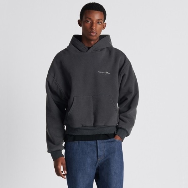 ✨디올 남성 블랙 후드티 - Dior Mens Black Hoodie - di757x