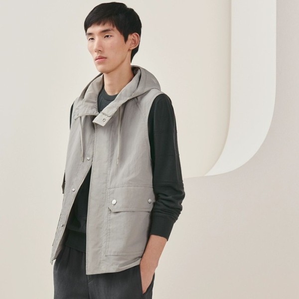 ✨에르메스 남성 그레이 베스트 -  Hermes Mens Gray Vest - he353x