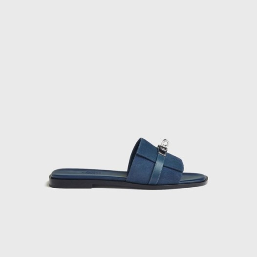 ❤에르메스 여성 줄리아 스웨이드 블루 샌들 【매장-150만원대】 - Hermes Womens Blue Sneakers - he356x