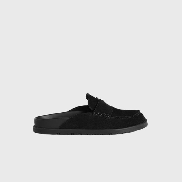 ✨에르메스 여성 카프스킨 고 뮬 【매장-120만원대】 - Hermes Womens Black Mules - he359x