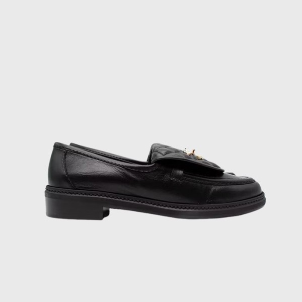 ✨샤넬 여성 퀄팅 탭 로퍼 블랙 【매장-350만원대】 - Chanel Womens Black Loafer - ch539x
