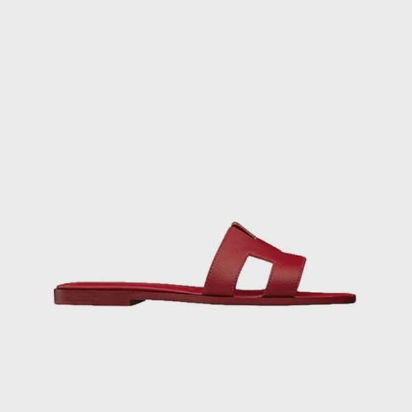 ✨에르메스 여성 오란 샌들 【매장-150만원대】 - Hermes Womens Red Slippers - he361x