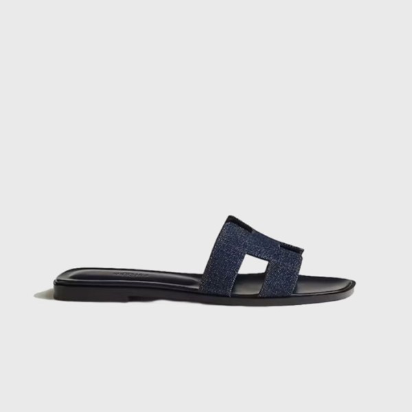 ✨에르메스 여성 오란 샌들 【매장-150만원대】 - Hermes Womens Black Slippers - he372x