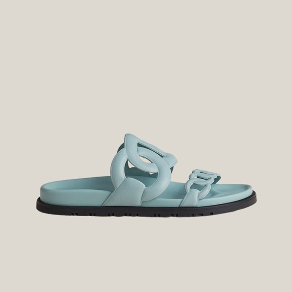✨에르메스 여성 엑스트라 시프레 나파 앤 버트 샌들 【매장-200만원대】 - Hermes Womens Blue Slippers - he377x