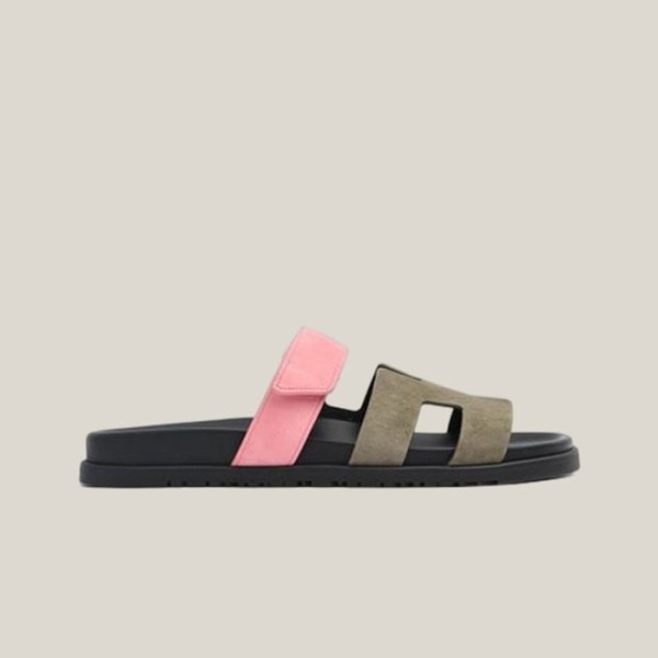 ✨에르메스 여성 시프레 샌들 【매장-200만원대】 - Hermes Womens Khaki Slippers - he387x