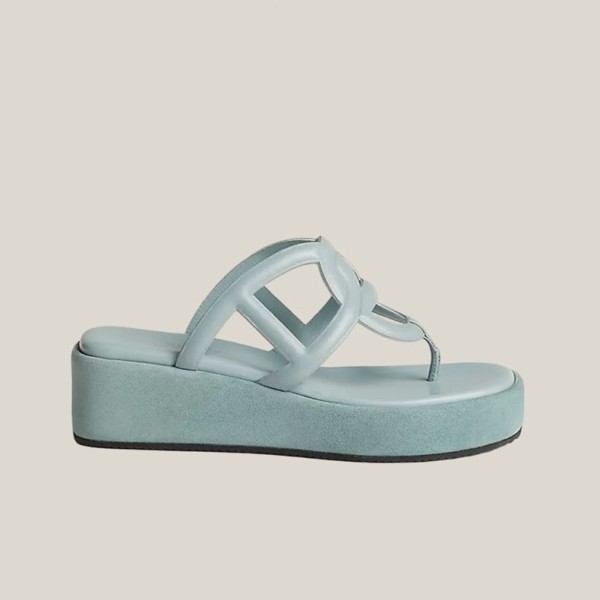 ✨에르메스 여성 샹달 집시 샌들 【매장-220만원대】 - Hermes Womens Blue Sandals - he397x