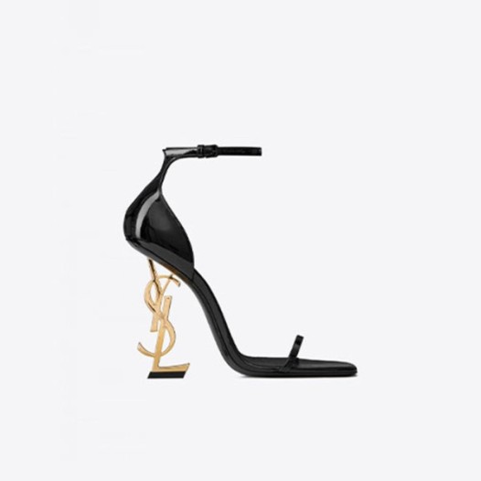 ❤생로랑 여성 페이턴트 오피움 샌들 【매장-240만원대】 - Saint Laurent  Womens Black High-heels - ysl428x