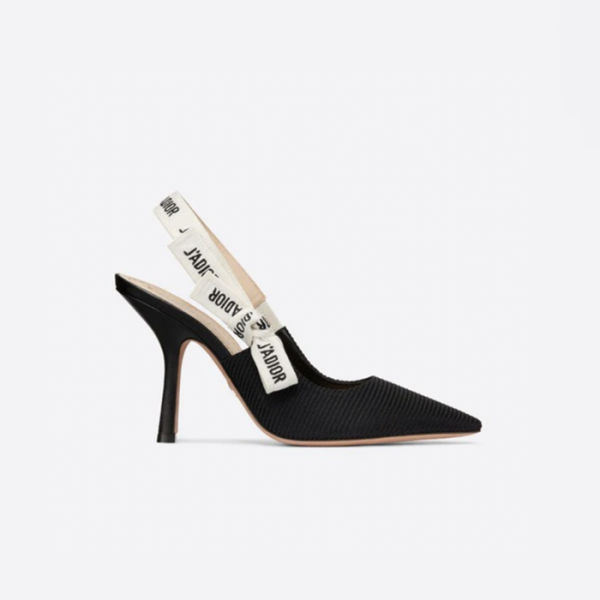 ✨디올 여성 JADIOR 슬링백 펌프스 10cm KDC201TFL 【매장-140만원대】 - Dior Womens Black Pumps - di775x