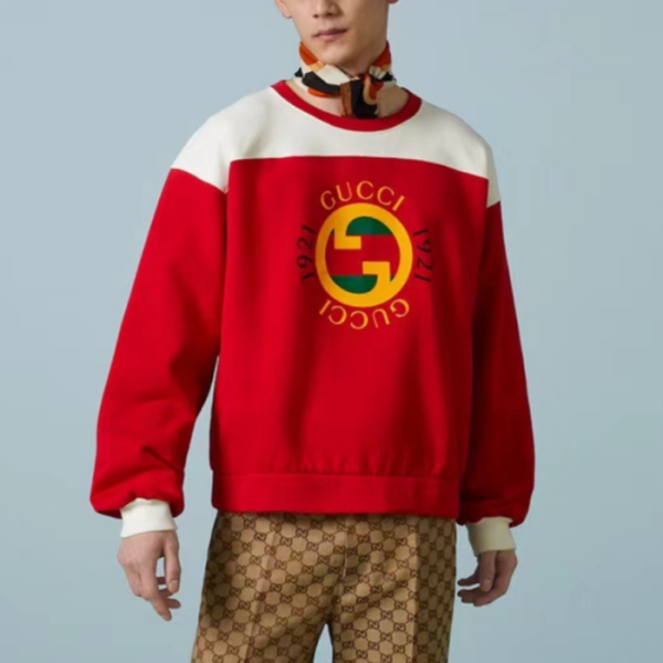 ✨구찌 남성 베이직 레드 맨투맨 - Gucci Mens Red Tshirts - gu1081x