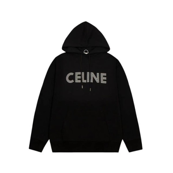 ✨셀린느 남성 캐쥬얼 블랙 후드티 - Celine Mens Black Hoodie - ce235x