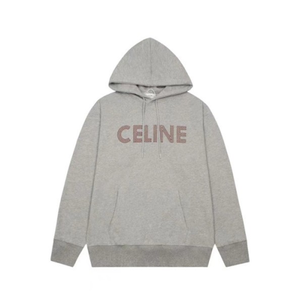 ✨셀린느 남성 캐쥬얼 그레이 후드티 - Celine Mens Gray Hoodie - ce236x