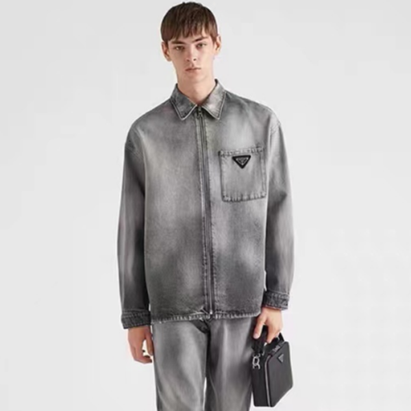 ✨프라다 남성 블랙 집업 자켓 - Prada Mens Black Jackets - pr772x