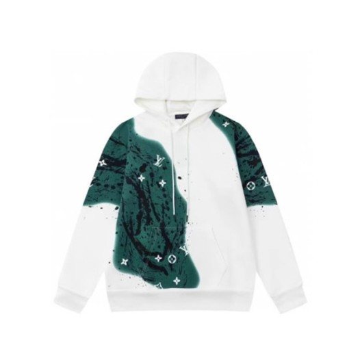 ❤루이비통 남성 화이트 후드티 - Louis vuitton Mens White Hoodie - lv1997x