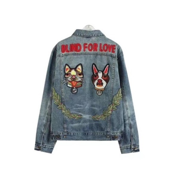 ✨구찌 남성 캐쥬얼 블루 데님 자켓 - Gucci Mens Blue Jackets - gu1094x