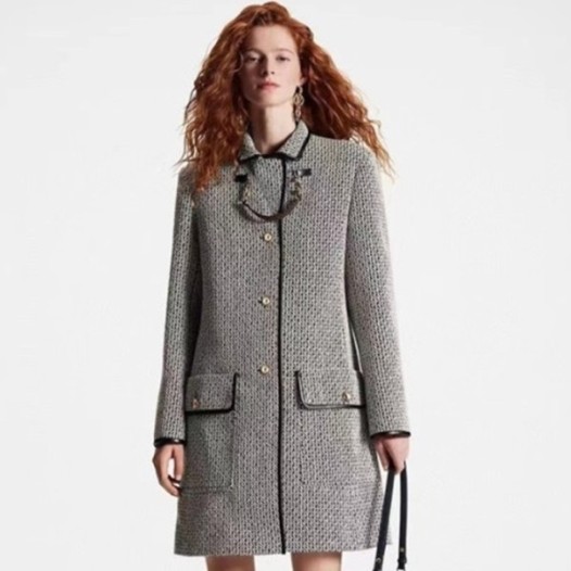 ❤루이비통 여성 블랙 트위드 자켓 - Louis vuitton Womens Black Tweed Jackets - lv2005x