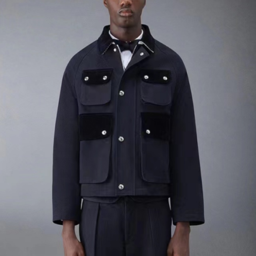 ❤톰브라운 남성 블랙 데님 자켓 - Thom Browne Mens Black Jackets - th106x
