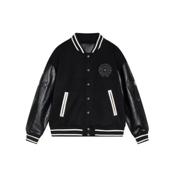 ✨크롬하츠 남성 블랙 자켓 - Chrom Hearts Mens Black Jackets - ch208x
