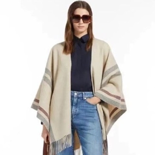 ✨막스마라 여성 아이보리 판쵸 - Maxmara Womens Ivory Pancho - max115x