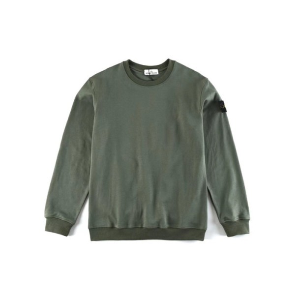 ✨스톤아일랜드 남성 모던 카키 맨투맨 - Stone Island Mens Khaki Tshirts - st90x