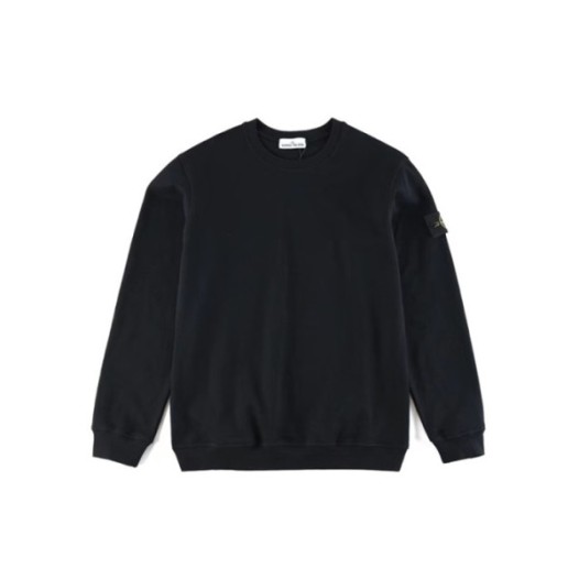 ❤스톤아일랜드 남성 모던 블랙 맨투맨 - Stone Island Mens Black Tshirts - st91x