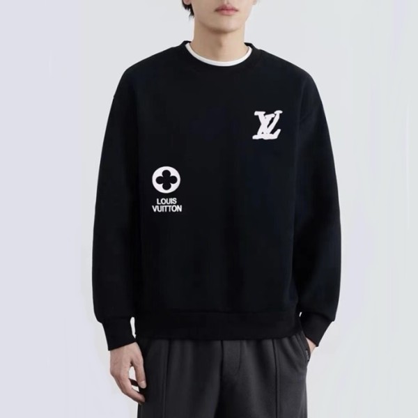✨루이비통 남성 블랙 맨투맨 - Louis vuitton Mens Black Tshirts - lv2015x