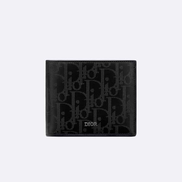 ✨디올 남성 블랙 반지갑 - Dior Mens Black Half Wallets - di813x