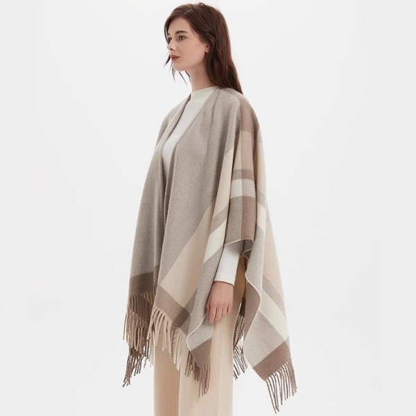 ✨셀린느 여성 그레이 양면 판쵸 - Celine Womens Gray Pancho - ce244x
