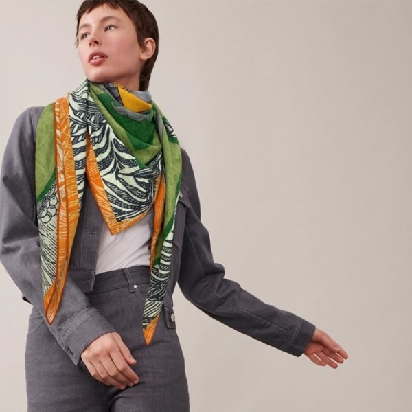 ✨에르메스 여성 그린 스카프 - Hermes Womens Green Scarf - he511x