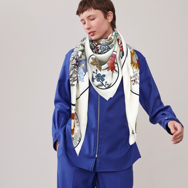 ✨에르메스 여성 화이트 스카프 - Hermes Womens White Scarf - he512x