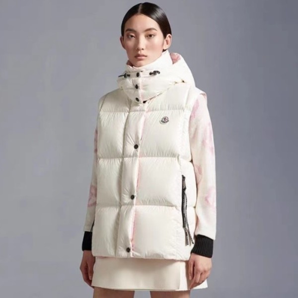 ✨몽클레어 여성 화이트 덕다운 베스트 - Moncler Womens White Best - mo210x