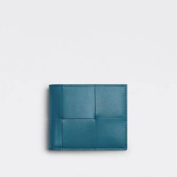 ✨보테가베네타 남성 블루 반지갑 - Bottega Veneta Mens Blue Half Wallets - bv208x