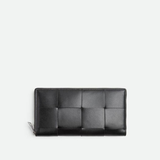 ❤보테가베네타 남성 블랙 지퍼돌이 장지갑 - Bottega Veneta Mens Black Zippy Wallets - bv210x