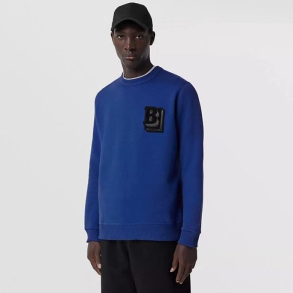 ✨버버리 남성 크루넥 블루 맨투맨 - Burberry Mens Blue Tshirts - bu339x