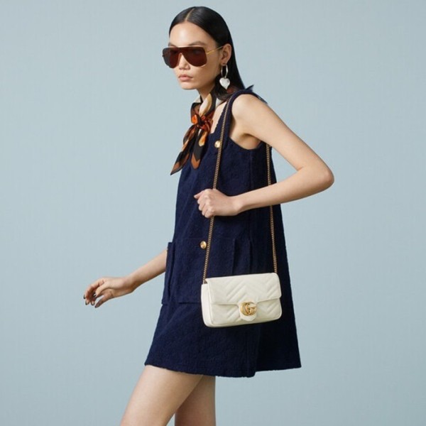 ✨구찌 여성 화이트 GG 마몬트 - Gucci Womens White GG Marmont - gu1101x